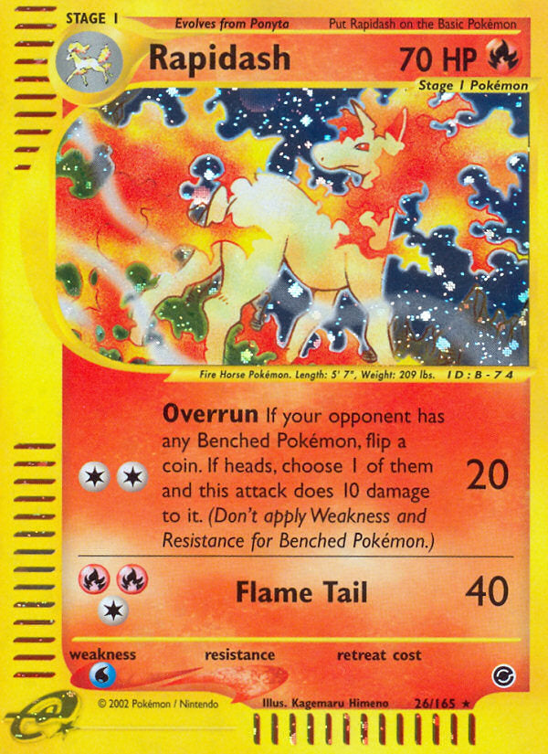 E-Series Expedition Holo Rapidash #26/165